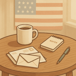 a cozy american kitchen